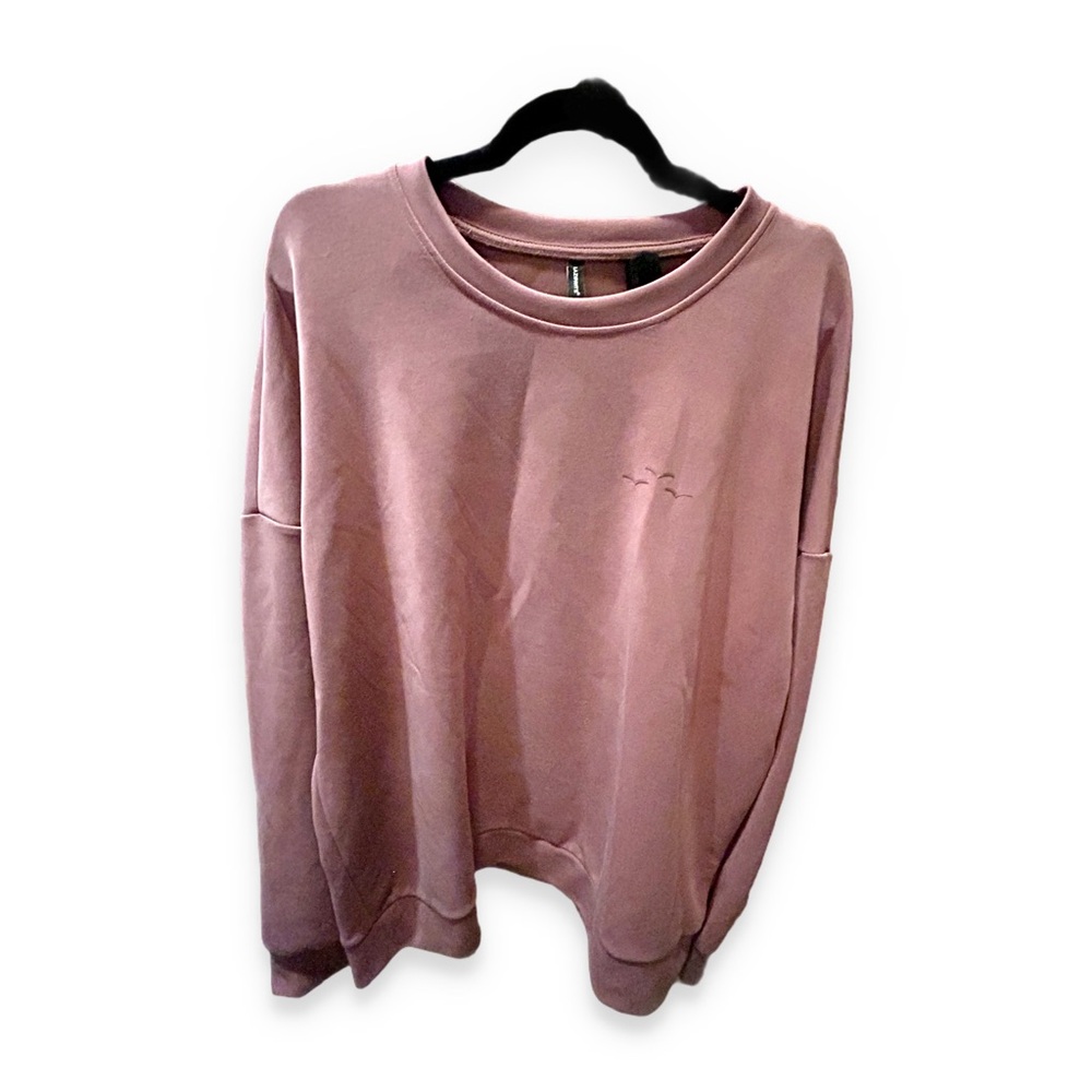 🇨🇦👍GUC LAZYPANTS | XL | Dusty rose Cozy Luxe sueded crewneck sweatshirt** - Picture 2 of 16